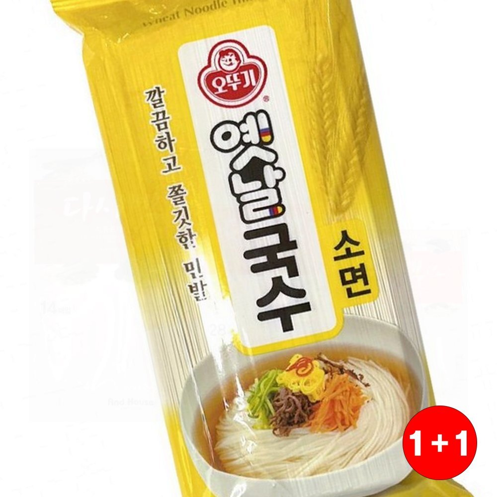 옛날국수소면 오뚜기 식단관리 건강한맛 깊은풍미 영양만점 전통방식 소면(1+1옵션 주문수량의 2배수량 배송) - 상품 이미지