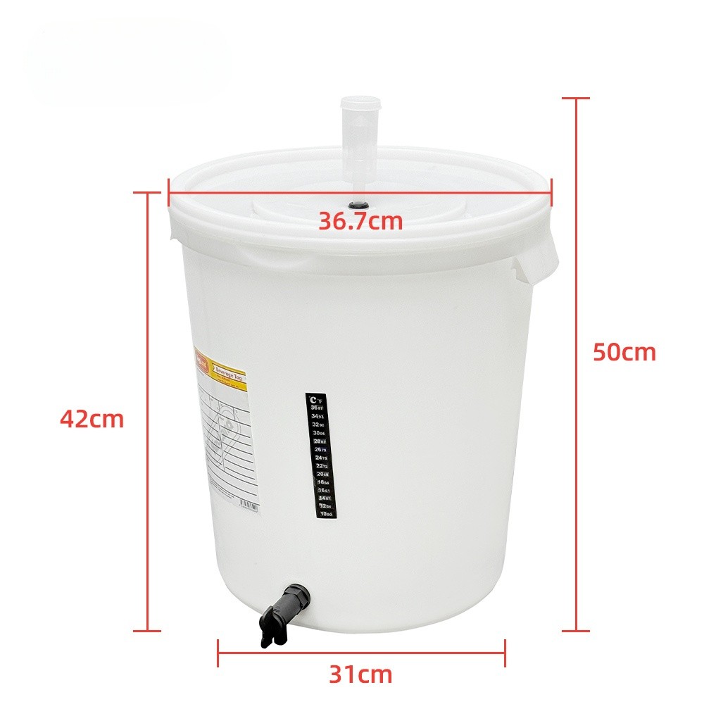 30L 발효통 막걸리 담금주 와인 항온 밀폐 숙성 맥주 1. 30L 플라스틱 통 부속품포함 - 상품 이미지