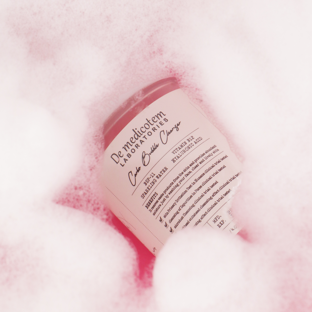 더메디코템 카보 버블 클렌저 시카 PDRN 펩타이드 약산성 클렌징폼 120ml, 2개 이미지 6