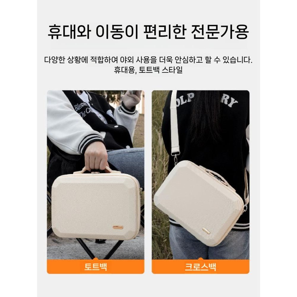 DJI 네오2 수납 가방 금색 라벨 하드 쉘 휴대용 드론 케이스 액세서리 백팩 - 상세 이미지 3