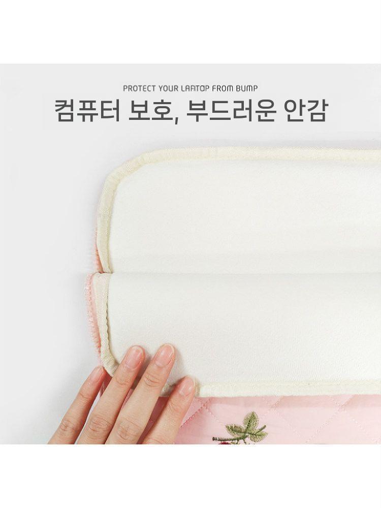 아이패드 에어 m4 태블릿 가방 11인치 13인치 체리 자수 노트북 가방 - 상세 이미지 3