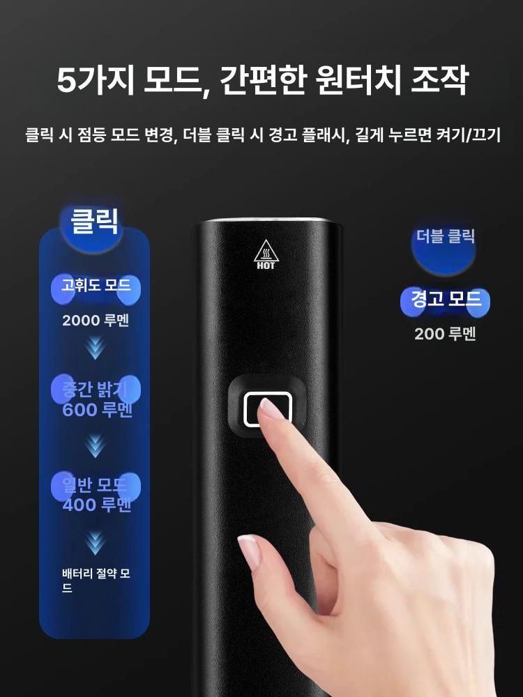 전조등 충전식 방수 자전거 라이트 헤드 모드 램프 조명 가방 장갑 - 상세 이미지 3