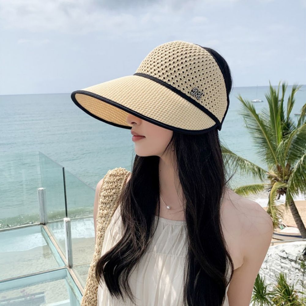 돌돌이썬캡여성 햇볕가리개모자 해가리개 대두썬캡 이미지 6