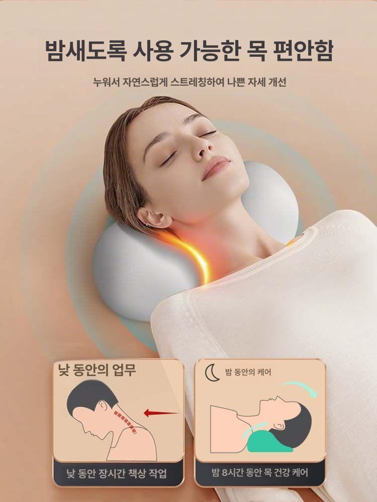메모리셀베개 목편한 성인용 목지지 시원한 경추케어 [경추 케어] - 킹블랙 - 상세 이미지 5