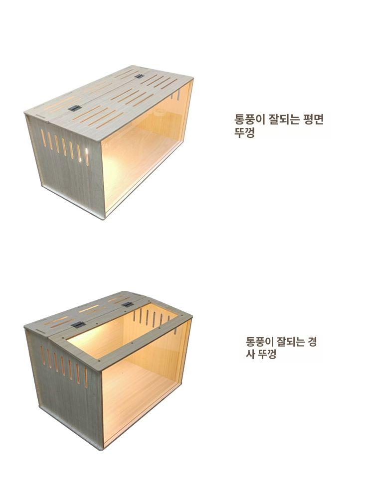 피그미다람쥐용품 골든햄스터케이지 경사 조립식 환기 플랫 심플형 아크릴리빙박스 - 상세 이미지 5