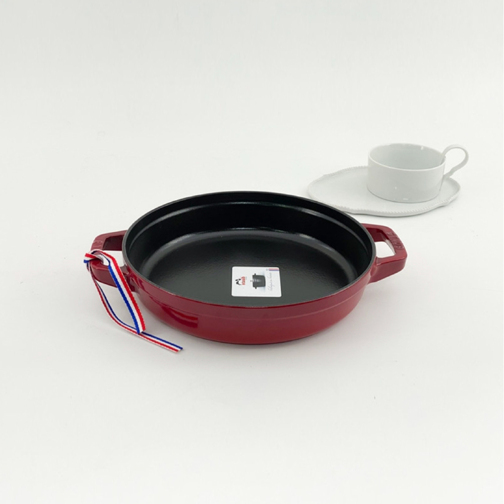 스타우브 STAUB 투핸들 원형팬 24cm 체리 145792406-B 프랑스 B품 - 상세 이미지 2