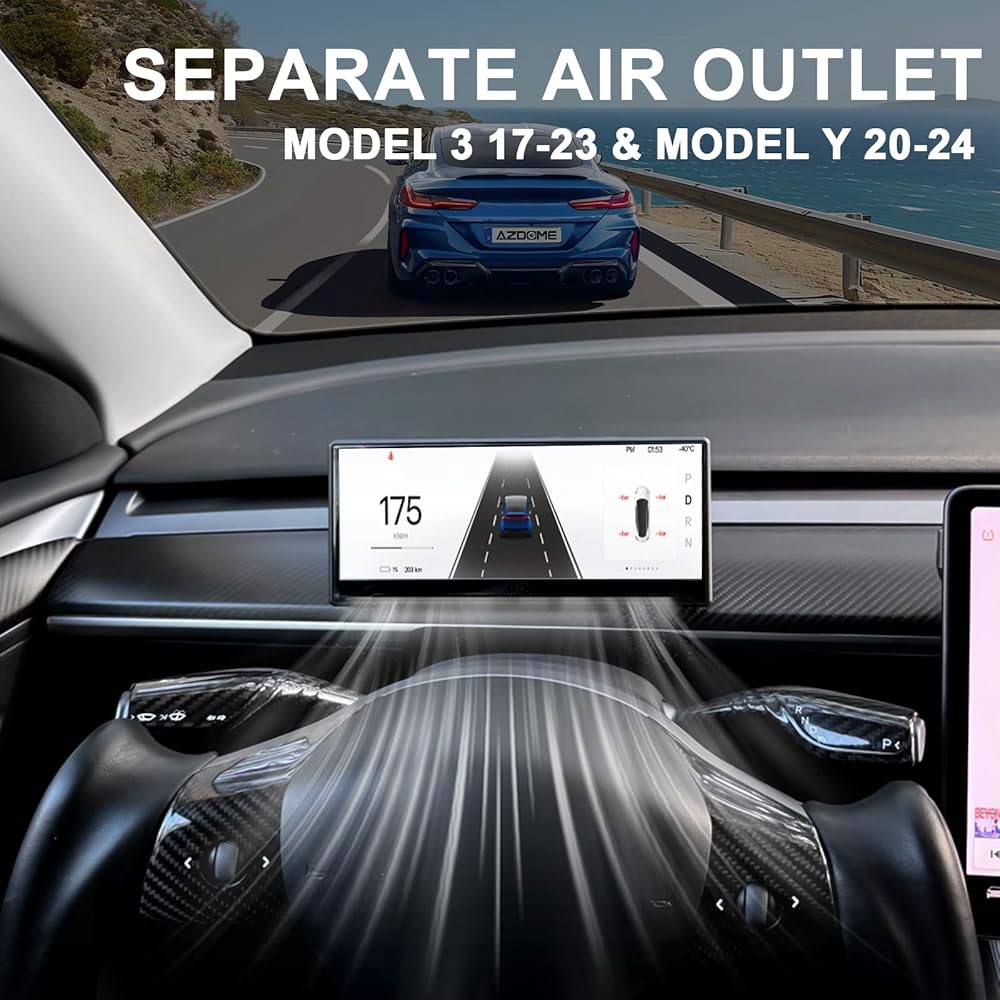 Tlyard 8.9인치, Tesla Model Y 2020-2024 3 2017-2023, 2.5D HD 얇은 카플레이 및 Android Auto OTA 업데이트, 전면 카메라와 - 상세 이미지 2