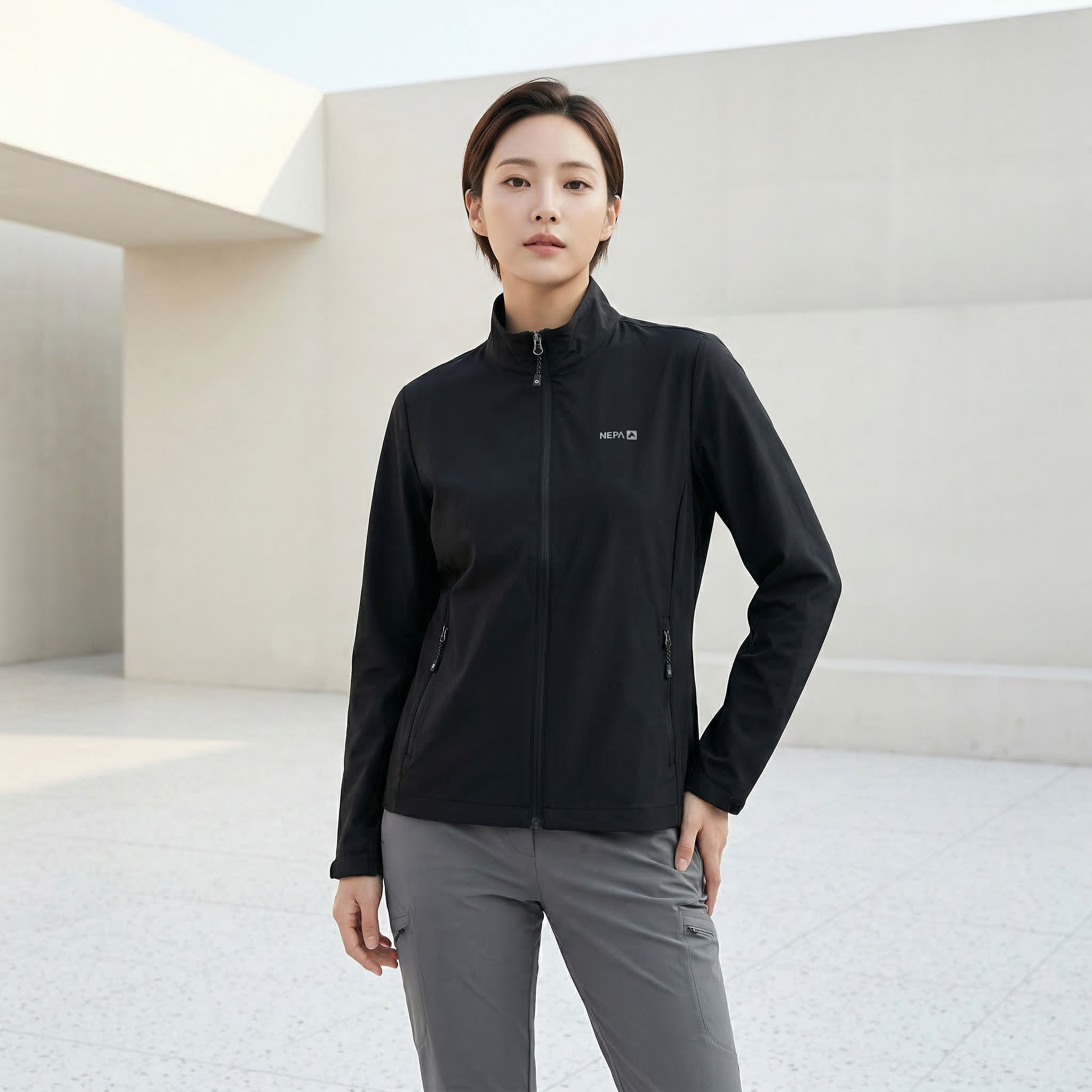 네파 바람막이 자켓 남성 여성 경량 러닝 등산 자켓 아웃도어 등산복 상의 빅사이즈 이미지 7