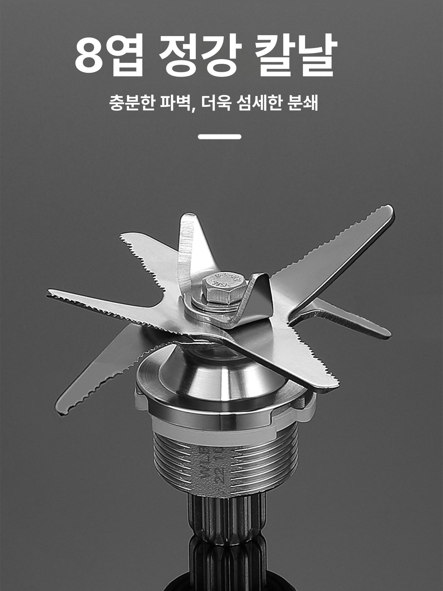 파워 믹서기 카페 상업용 4L 대용량 초고속 강력 얼음분쇄 스무디 두유 주스 4L (베이직) - 상세 이미지 3