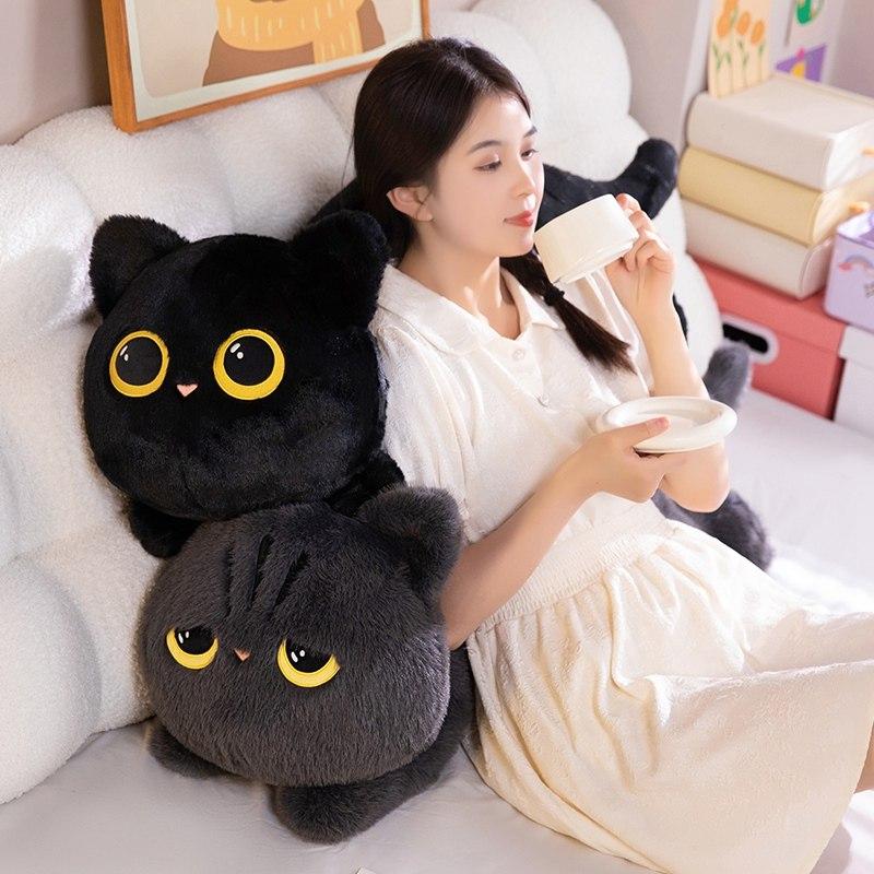 대형 베개 긴 인형 애착 침대 임산부 수면 다리 옆 그레이캣 50cm - 상세 이미지 4