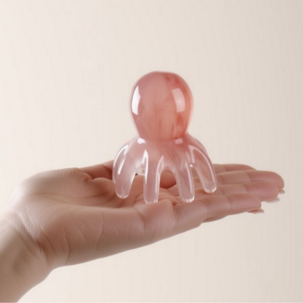 두피 마사지기 문어 괄사 대왕형 브러시 - 상품 이미지