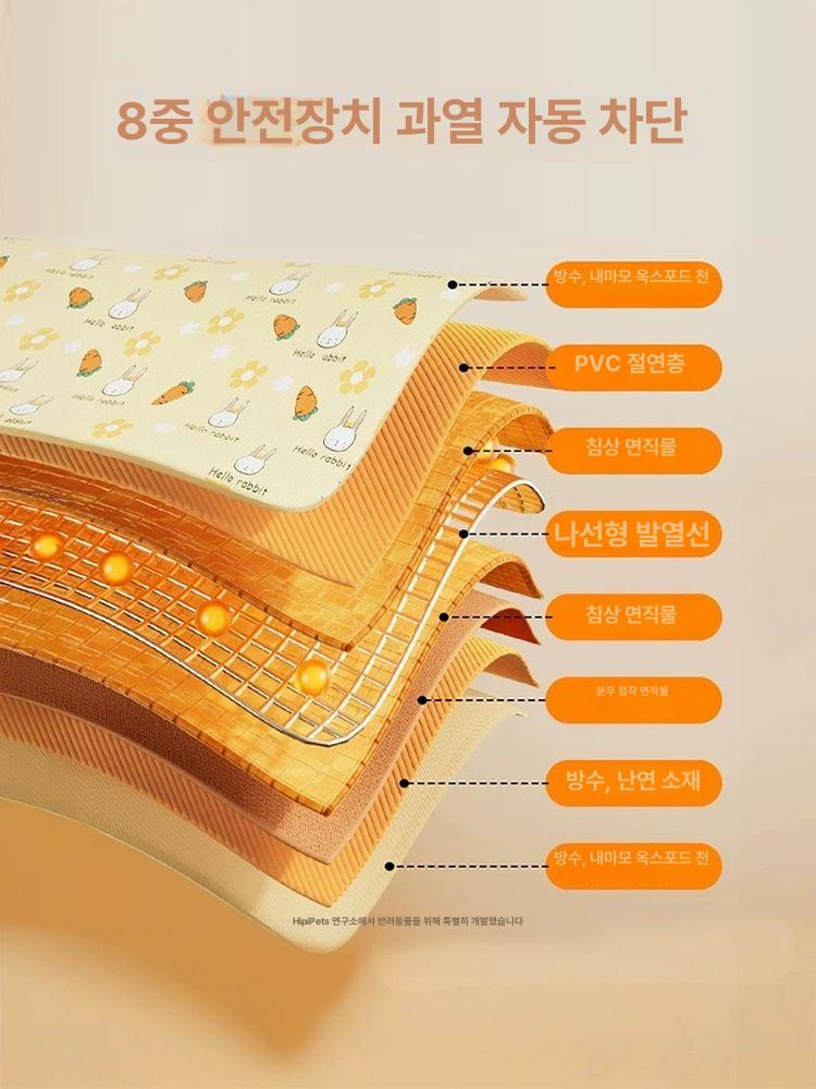 고양이온열매트 강아지온열매트 애견방수 생활방수 전기방석 겨울 따뜻한 온도조절 안심 저전력 순펑 택배 일부 지역 제외 - 상세 이미지 4