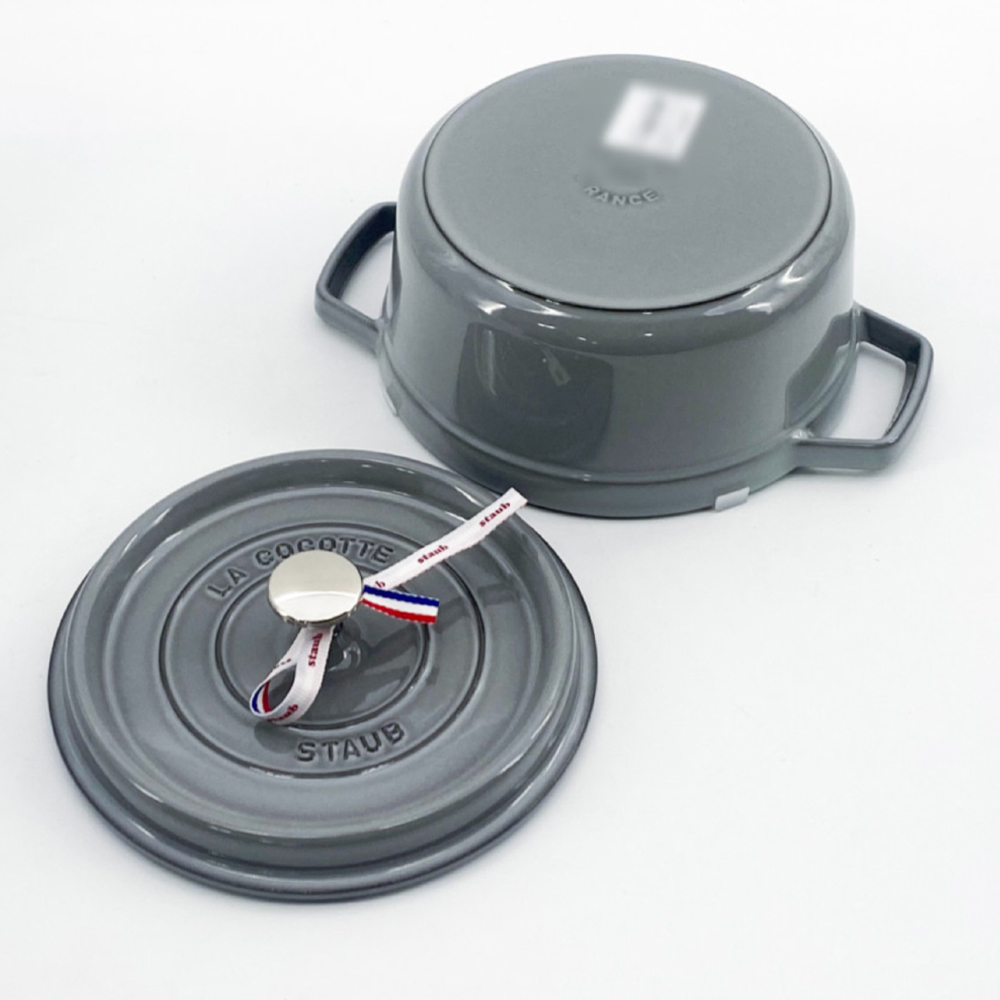 스타우브 STAUB 원형 꼬꼬떼 22cm 그레이 11092218-B 프랑스 B품 이미지 7