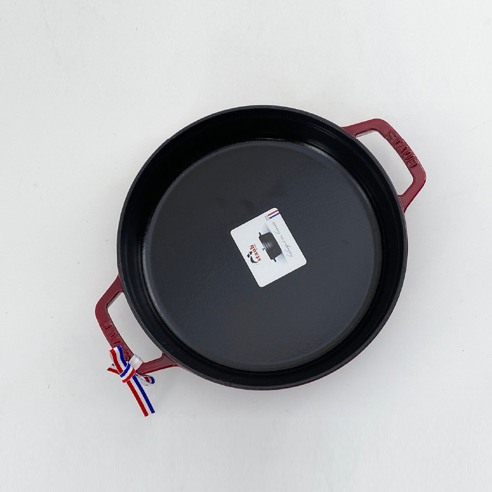 스타우브 STAUB 투핸들 원형팬 24cm 체리 145792406-B 프랑스 B품 - 상세 이미지 4