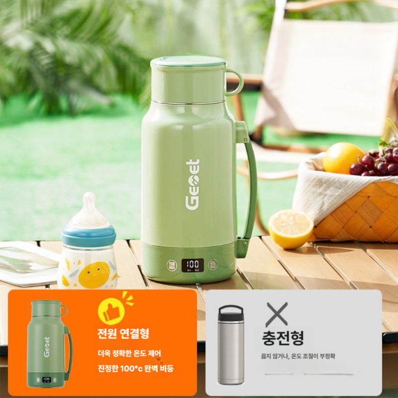 usb텀블러 보온 충전 병 가열 물끓이는 차박 캠핑 보냉 포트 휴대용 여행용 - 상세 이미지 3
