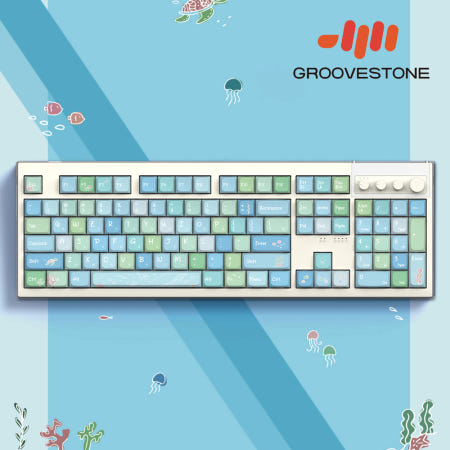 엠스톤 그루브스톤 GV10M 8K 무선키보드 젤리피쉬, 저소음 밀키S축, 38g