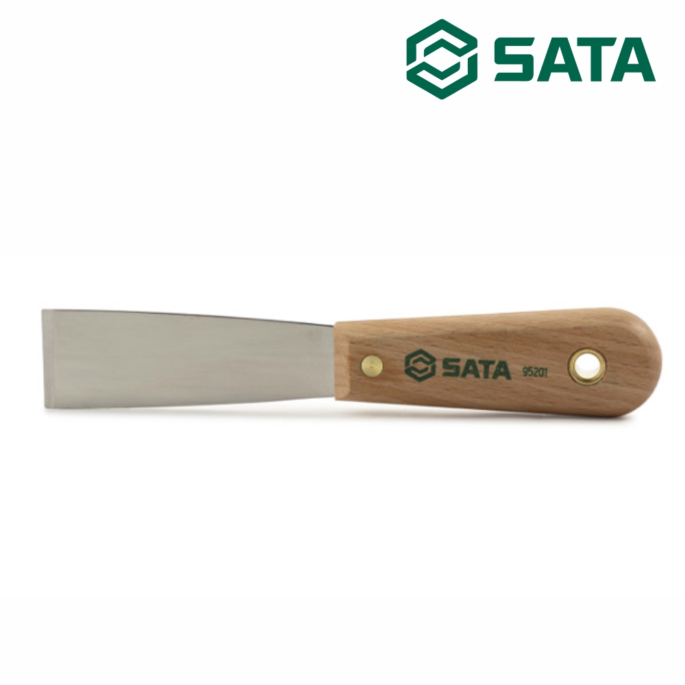 사타 SATA 목재 핸들 퍼티 스크레이퍼 95201 페인트 도장 빠데작업 - 상품 이미지