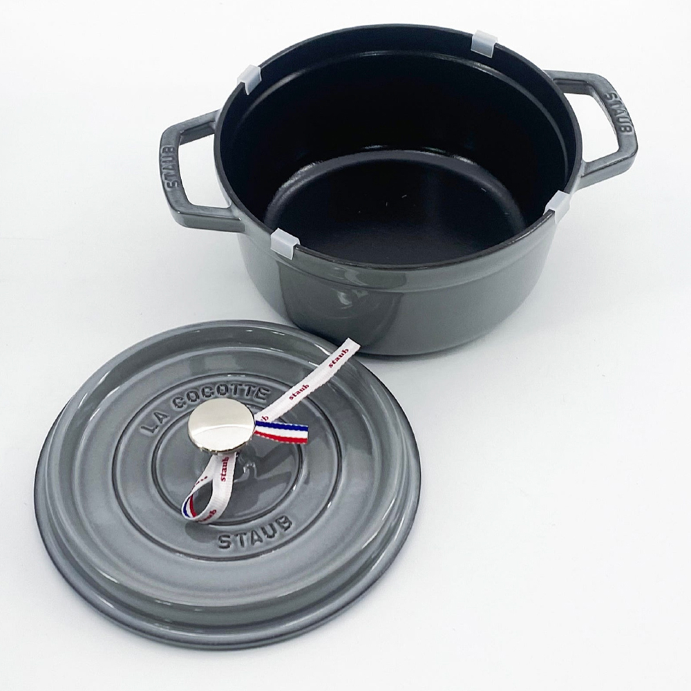 스타우브 STAUB 원형 꼬꼬떼 22cm 그레이 11092218-B 프랑스 B품 - 상세 이미지 5