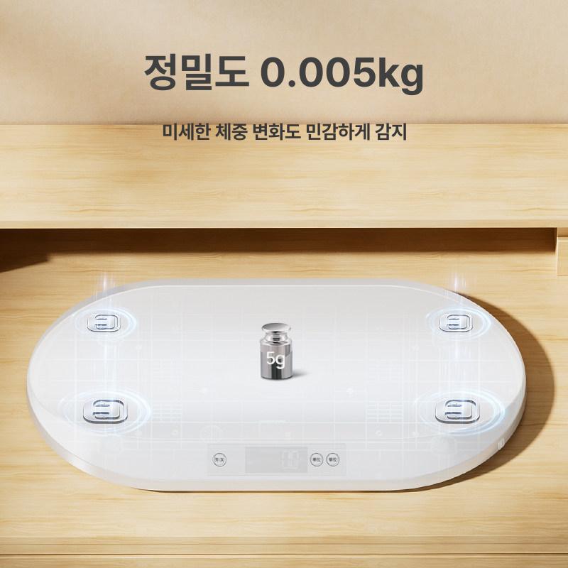 대형견 강아지 체중계 대형 최대 100kg 65X45cm 튼튼한 강화유리 상판 LED 배터리 중형 - 상세 이미지 4