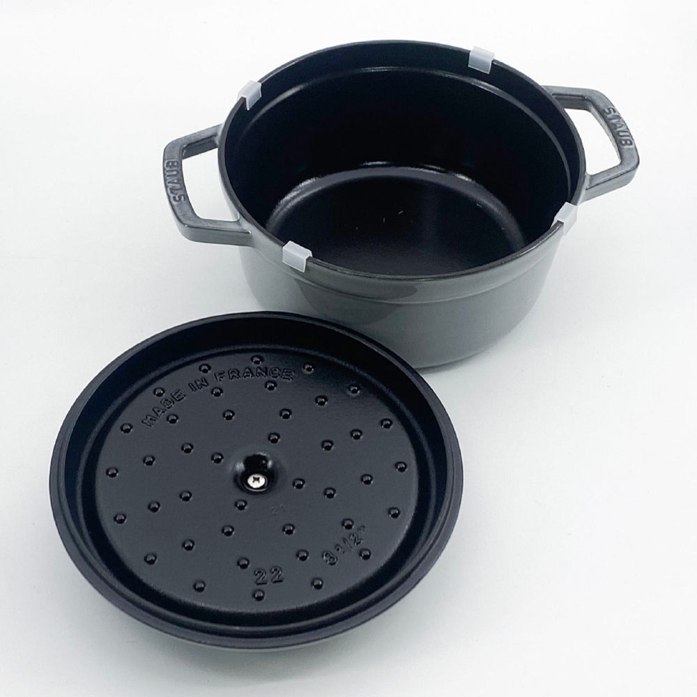 스타우브 STAUB 원형 꼬꼬떼 22cm 그레이 11092218-B 프랑스 B품 이미지 6