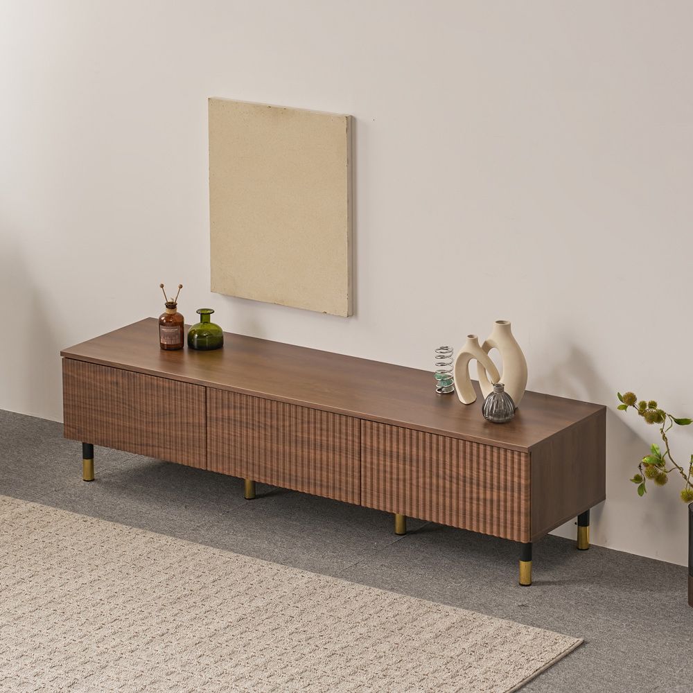가구의서 뉴 템바보드 거실장 1500x400x375mm, 월넛 - 상품 이미지