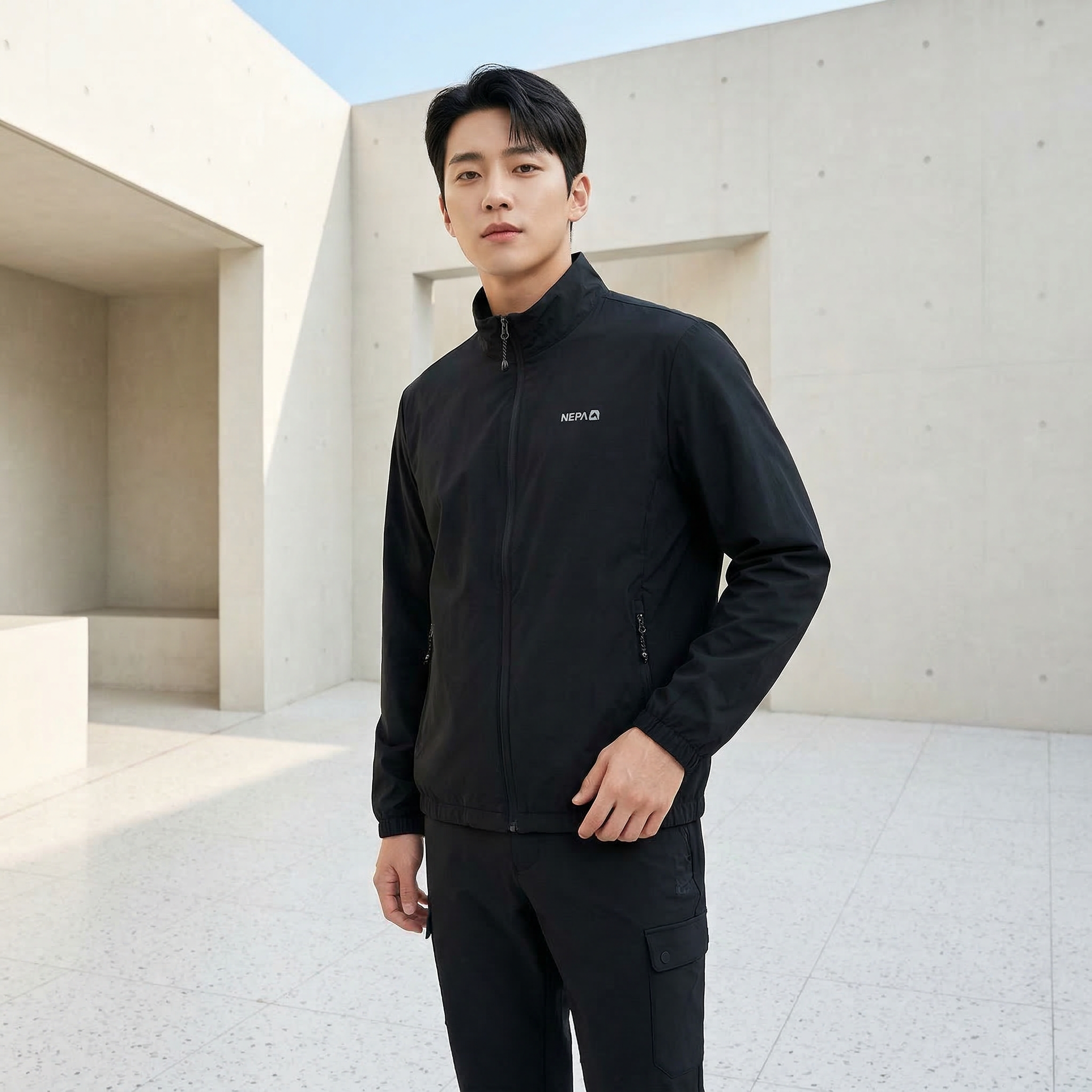 네파 바람막이 자켓 남성 여성 경량 러닝 등산 자켓 아웃도어 등산복 상의 빅사이즈 - 상세 이미지 3