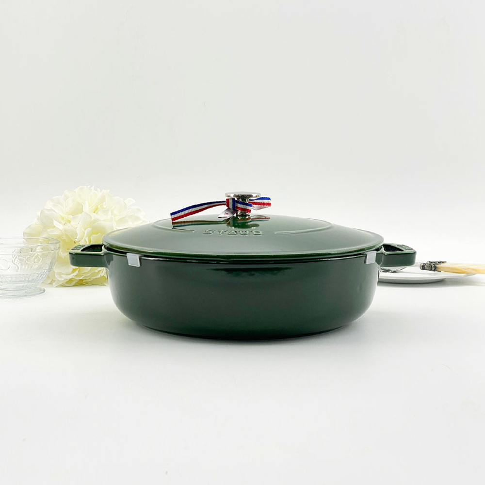 스타우브 STAUB 시스테라 전골냄비 28cm 바질그린 126192885-B 프랑스 B품 - 상세 이미지 2
