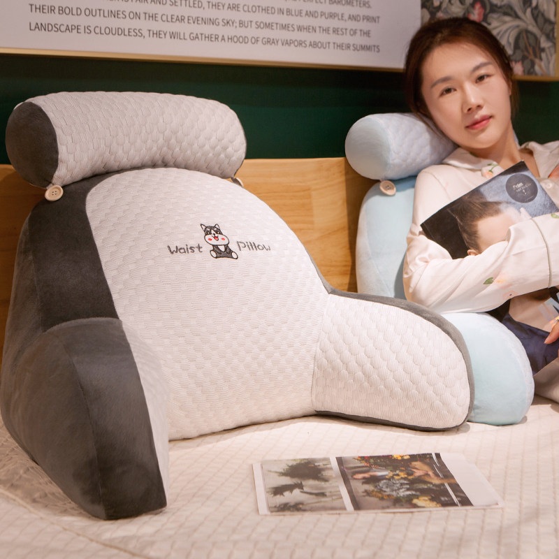 쿨링 허리받침대 등쿠션 아이스 냉감 테릴렌 대형 팔걸이 목받침 일체형 다기능 독서용 침대 - 상세 이미지 3
