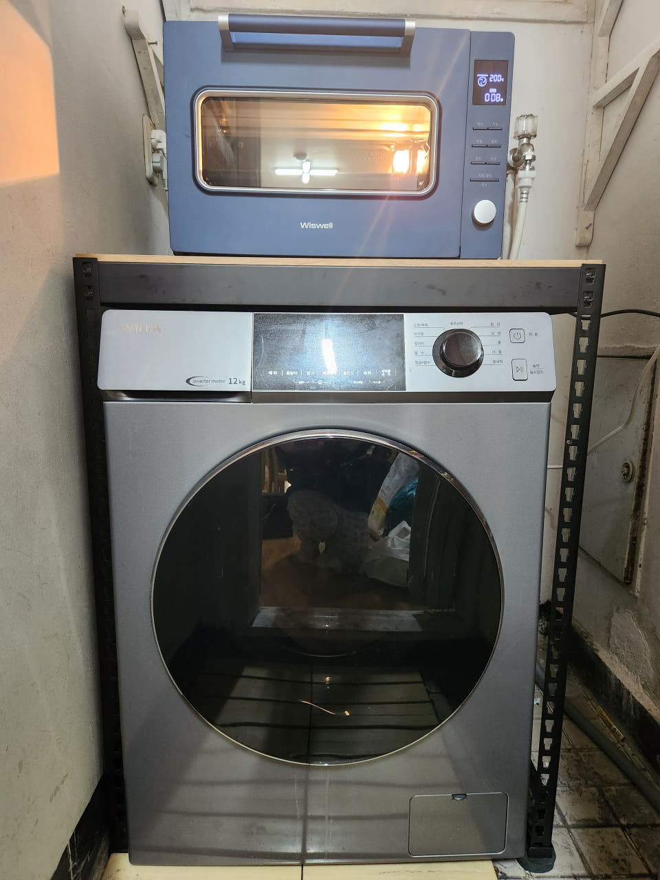 김치냉장고선반 높이 조절 1단 베이커리 진열대 1200 400 1500 mm 1단베란다 철제 앵글 120 x 40 150 원룸 편의성 좋은 여유공간 강릉원주 대학교 강원 스피드랙 - 상세 이미지 5