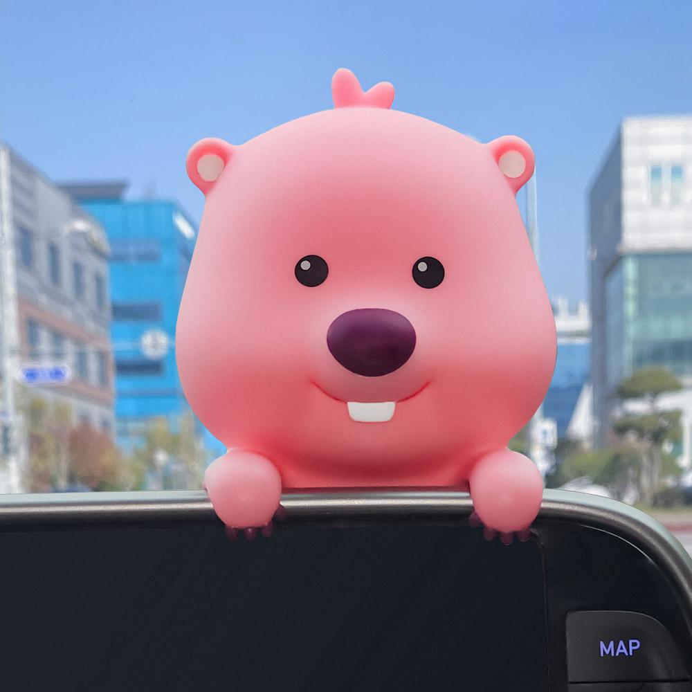 벨르아망 잔망루피 캐릭터 테슬라 모니터 네비게이션 방향제 차량용 걸이형 새차 선물 블랙체리