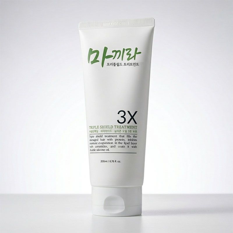 마끼라 극손상모 헤어팩 단백질 트리트먼트 200ml 미용실 펌염색 두피헤어영양 홈케어 - 상세 이미지 2