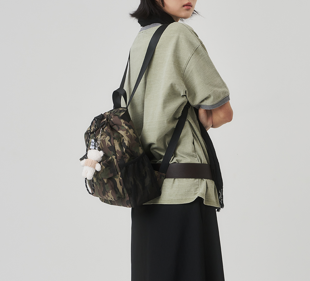 JOY STRING MINI BACKPACK -카모 조이 스트링 미니백팩 - 상세 이미지 5