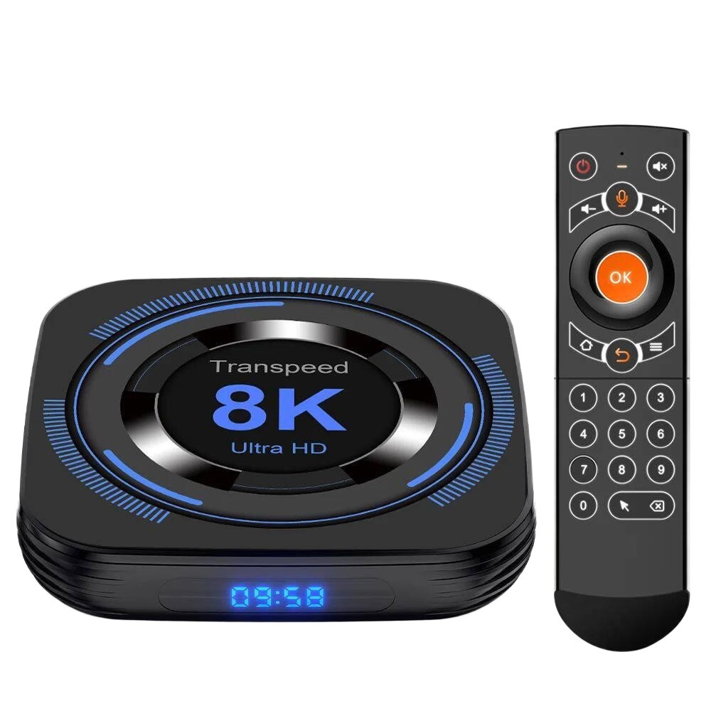 Transpeed 안드로이드12 TV셋톱박스 H618 16G+US Plug