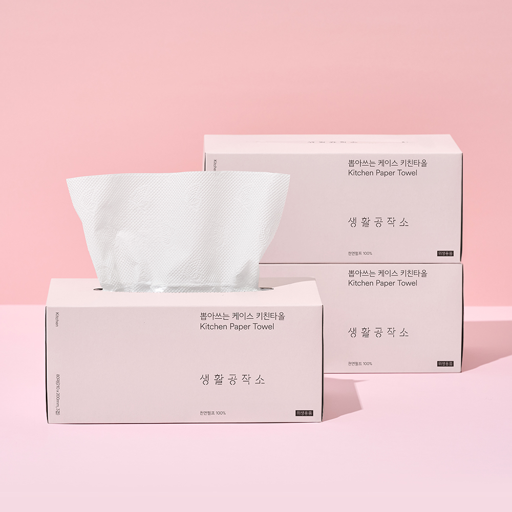 뽑아쓰는 케이스 키친타올 80매 9팩 - 상품 이미지