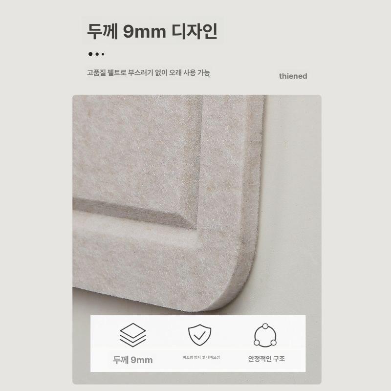 학원 게시판 펠트보드 공지 사무실 부착식 알림판 메모 카키 60x120cm - 상세 이미지 3