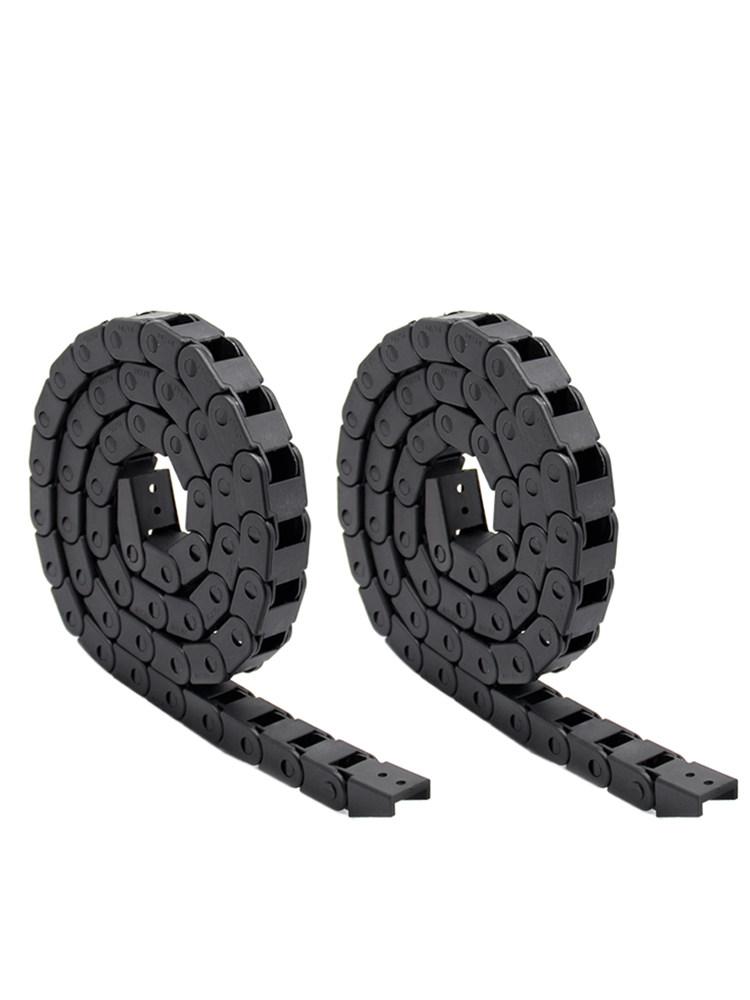 10x10mm 1m 블랙 플라스틱 드래그 유연한 체인 견인 커넥터 솔리드 나일론 프린터 - 상품 이미지