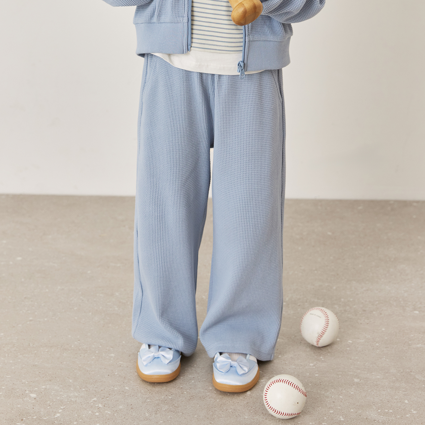 [슈퍼특가][당일출고] 스파오키즈 와플 와이드 팬츠 SPMTG24KG1 제품 이미지