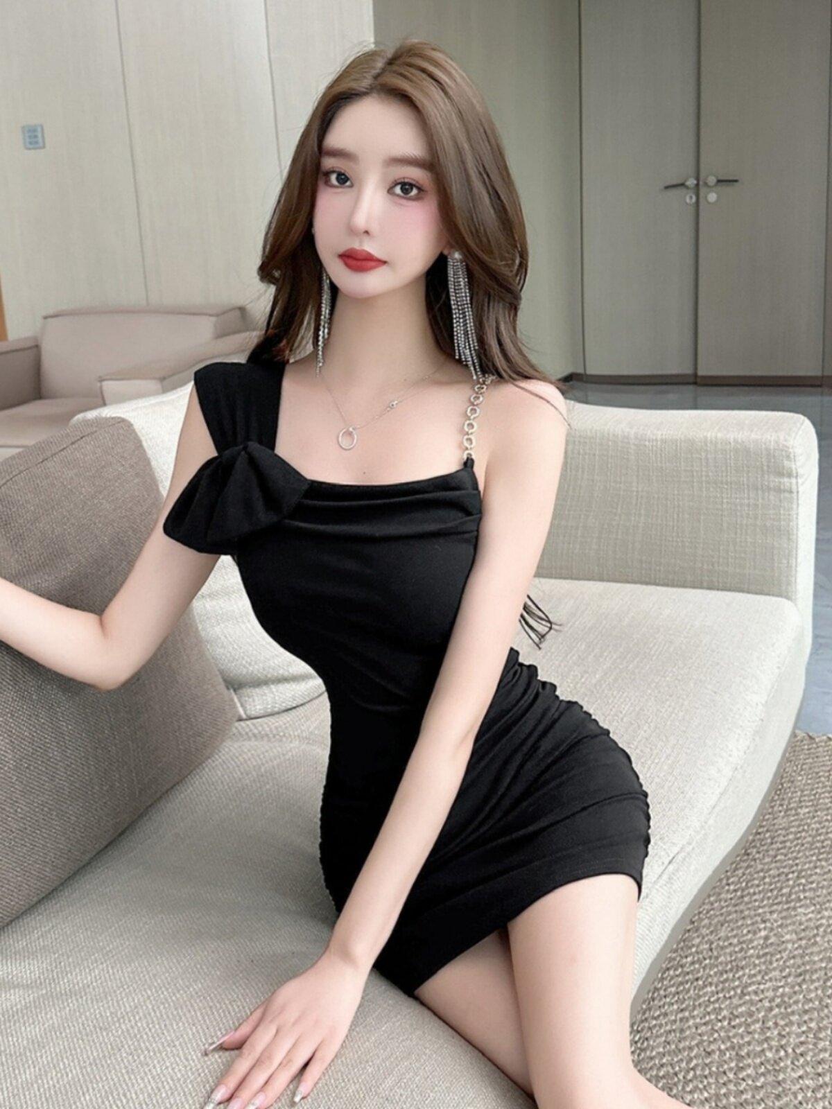 미니홀복 타이트한 강남홀복 키작녀 섹시원피스 - 상세 이미지 4