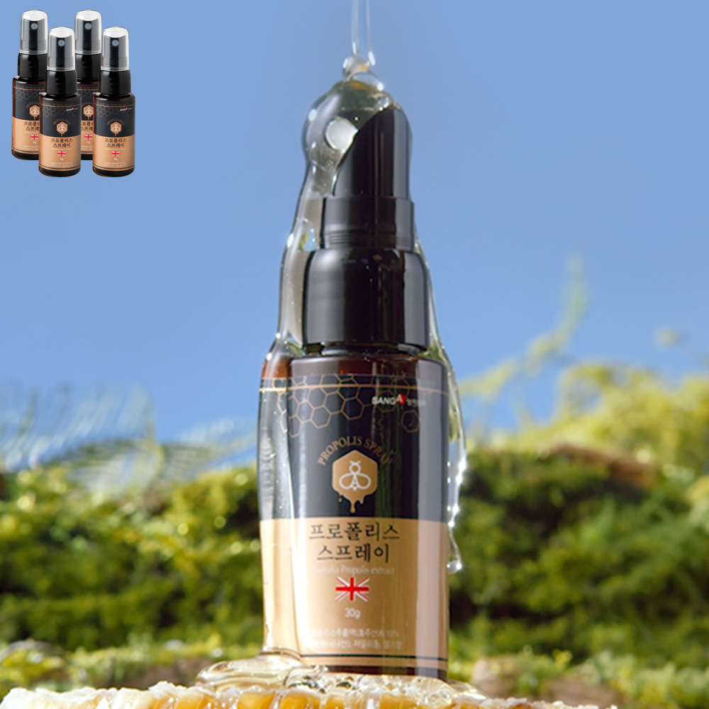 상아제약 뿌리는 프로폴리스 스프레이 30g 4병 호주 프로폴리스 액상 PROPOLIS 제품 이미지