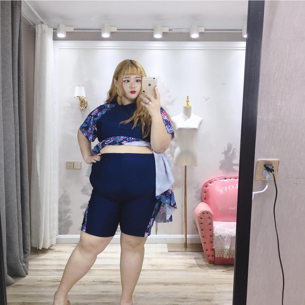 9XL까지 빅사이즈 여성 원피스 수영복 체형커버 - 상세 이미지 3