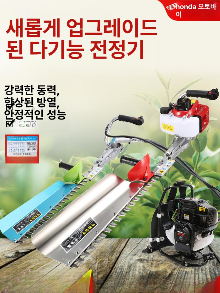 전지톱 엔진톱 전동톱 체인톱 블레이드 무선 전정톱 1단계 2행정 경량 단일날 혼합 - 상세 이미지 2