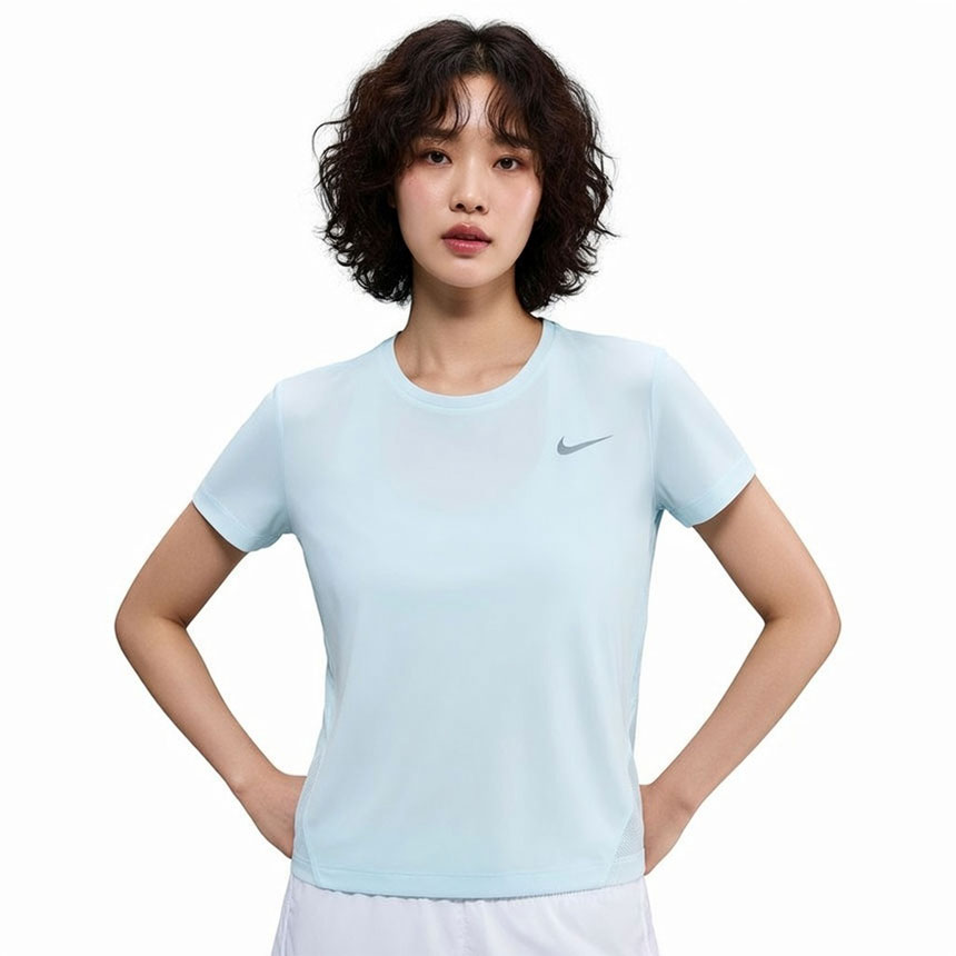 나이키 드라이핏 마일러 여성 반팔 러닝탑 티셔츠 AJ8122-476, S - 상세 이미지 4