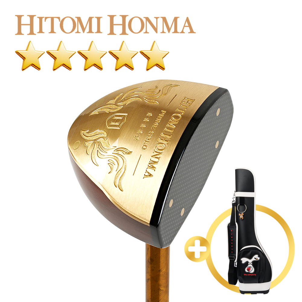 [2026년형] 협회공인인증 히토미혼마 5스타 파크골프채 PRIME GOLD+엠유 하프백 - 상품 이미지