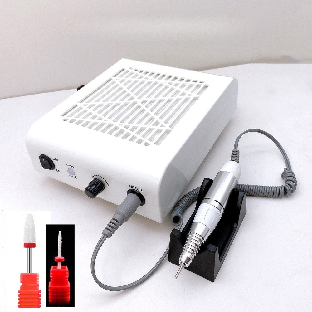 Xeno 80W 35000rpm 전문가용 강력 흡진기 일체형 속도조절 정역회전 화이트 - 상세 이미지 2