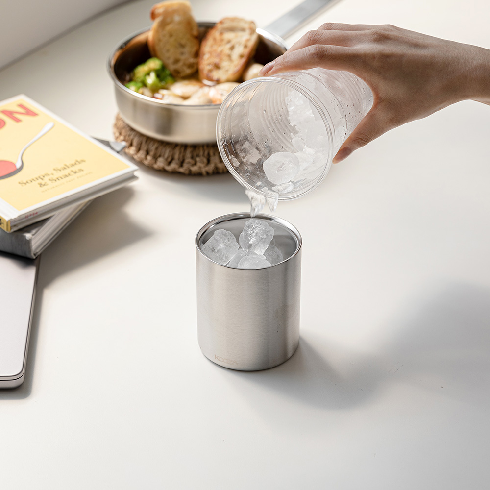 (국내생산) 쿠자 316스텐 이중컵 220ml 340ml 500ml 택1 - 상세 이미지 3