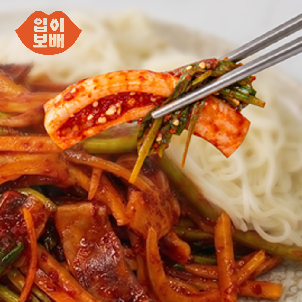 오징어초무침 캠핑 밀키트 2인분 새콤매콤 간편요리 입이보배 이미지 3
