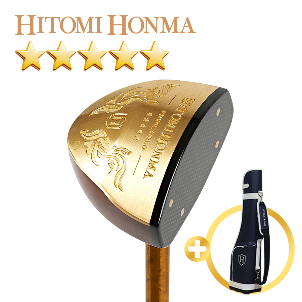 [2026년형] 협회공인인증 히토미혼마 5스타 파크골프채 PRIME GOLD+히토미혼마 하프백 - 상품 이미지