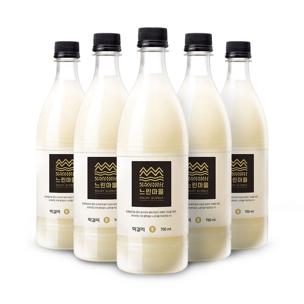 무아스파탐 프리미엄 느린마을막걸리 750ml x 5입