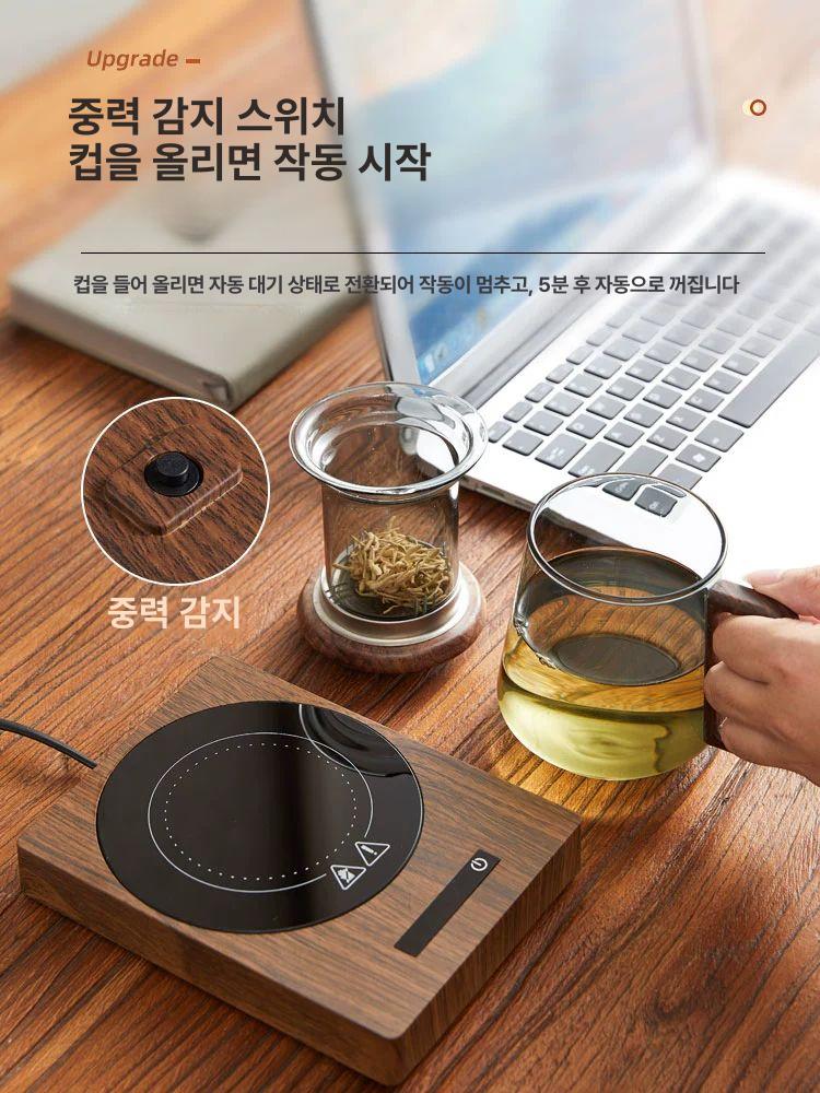 미니 하이라이트 차 우리기 주전자 소형 인덕션 1구 워머 컵 데우기 투명 가정용 - 상세 이미지 5