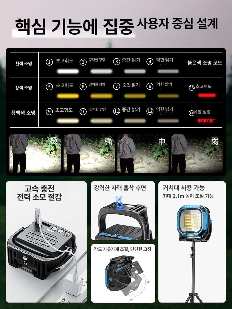 광택 조명 자동차 작업등 긁힘 덴트샵 고휘도 내장 배터리 - 상세 이미지 5